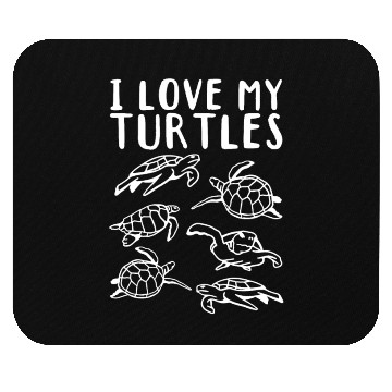 Discover Cute Turtle Lover Sea Turtles I Love My Turtles Mouse Pads