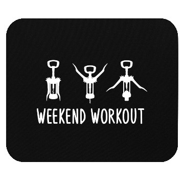 Discover Weekend Workout Wine Corkscrew, Wine Lover Tasting Mouse Pads