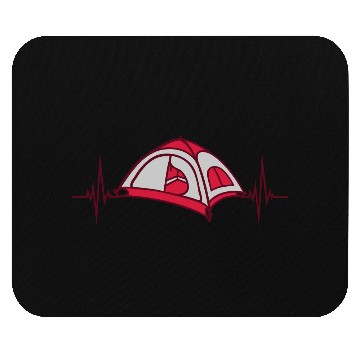 Discover pulse camping tent heartbeat Mouse Pads