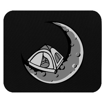 Discover moon camping tent universe Mouse Pads