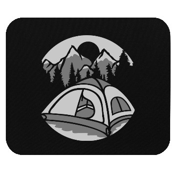 Discover outdoor living mountains camping Mouse Pads