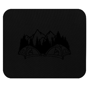 Discover Mountains camper outdoors live Mouse Pads