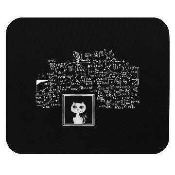 Discover Schrodingers Cat in a Box Funny Physics Nerd Scien Mouse Pads