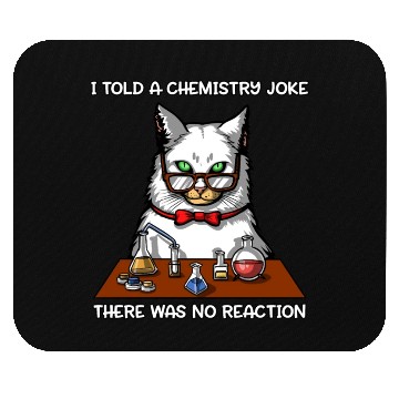 Discover Cat Chemistry Science Teacher Funny Mouse Pads