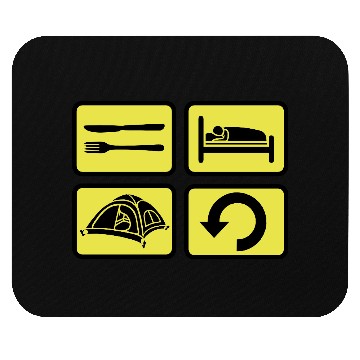 Discover wilderness camping daily repeat Mouse Pads