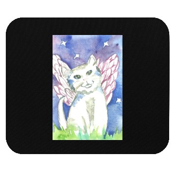 Discover Angel Cat Mouse Pads