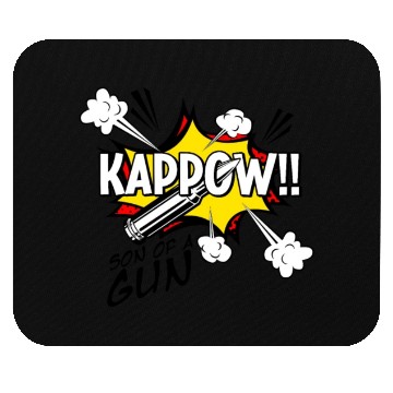 Discover Kappow Bullets Gun Explosion Big bang Aesthetic Mouse Pads