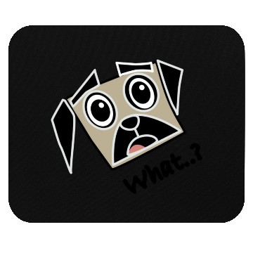 Discover Surprised pug Mouse Pads
