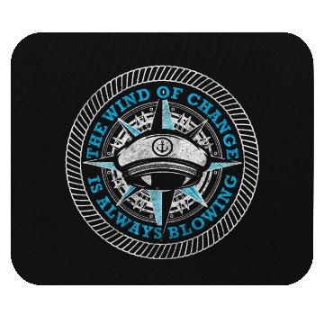 Discover Sailing North Sea World Map Mouse Pads