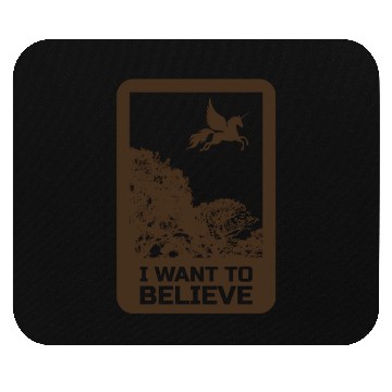 Discover Unicorn "I Want To Believe" UAP Outfit Alien Ufo Mouse Pads