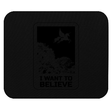 Discover Unicorn "I Want To Believe" UAP Outfit Alien Ufo Mouse Pads