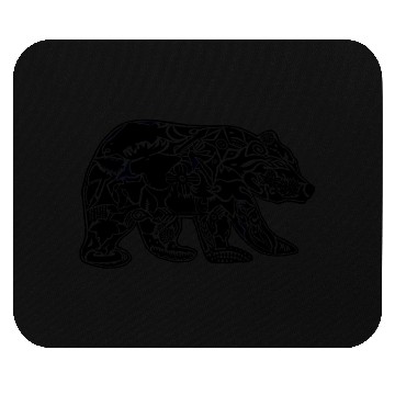 Discover Black Bear Tattoo Black Mouse Pads