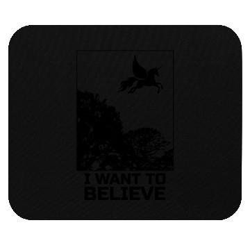 Discover Unicorn "I Want To Believe" UAP Outfit Alien Ufo Mouse Pads