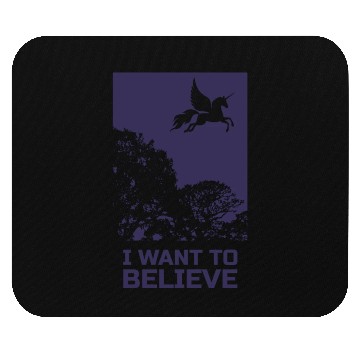 Discover Unicorn "I Want To Believe" UAP Outfit Alien Ufo Mouse Pads