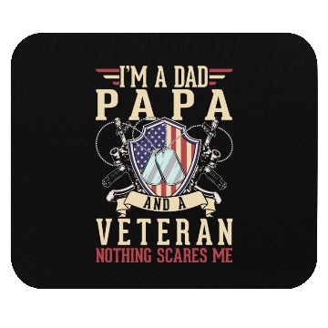 Discover Dad Papa US Veteran Patriotic Father American Mouse Pads