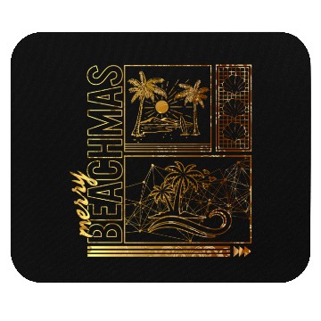 Discover Coastal Beach Christmas In July Mouse Pads, Merry