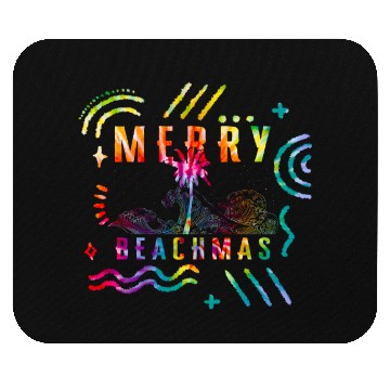 Discover Coastal Beach Christmas In July Mouse Pads, Merry