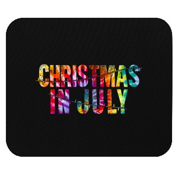 Discover Christmas In July Xmas Tree Lights Santa Beach Mouse Pads