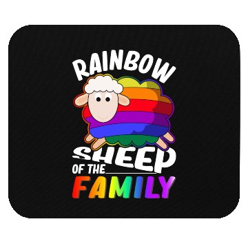 Discover Rainbow Sheep Lesbian Gay Pride Mouse Pads