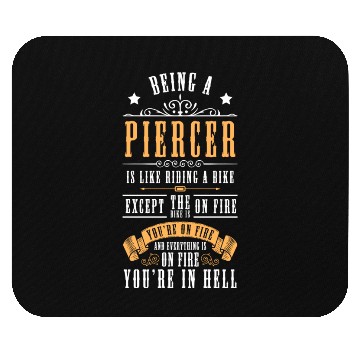 Discover Piercing Work Ring Mouse Pads