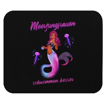 Discover Mermaid Swimming Mermaids Swim Better Mouse Pads