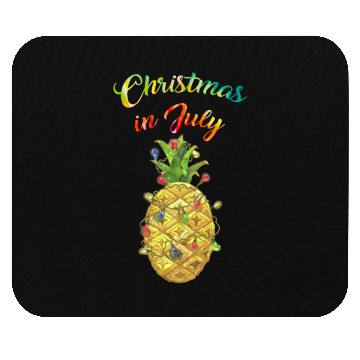 Discover Christmas In July Pineapple Xmas Tree Lights Mouse Pads