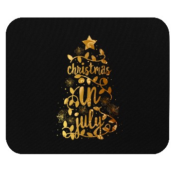 Discover Christmas In July Colorful Xmas Tree Lights Mouse Pads