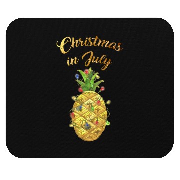 Discover Christmas In July Pineapple Xmas Tree Lights Mouse Pads