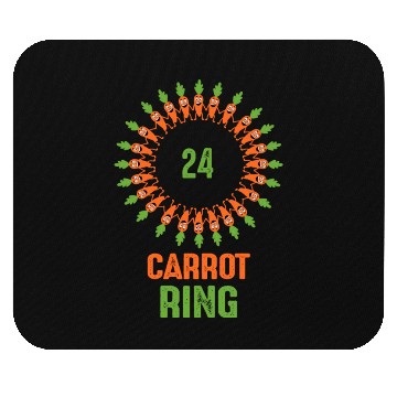 Discover 24 Carrot Ring Original and Clever vegetable pun Mouse Pads