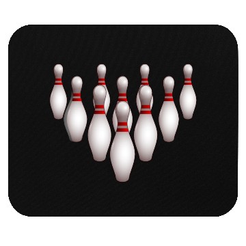 Discover Bowling Pins Dynamic Pattern Mouse Pads