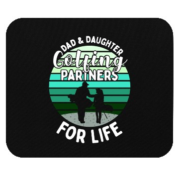 Discover Father and daughter golf gift matching outfit Mouse Pads