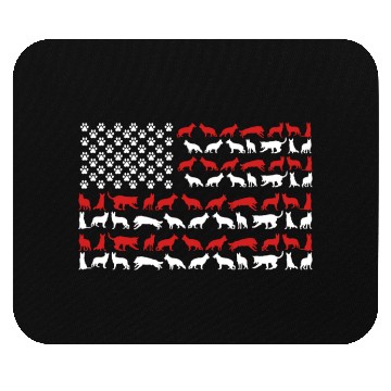 Discover German Shepherd US FLAG Mouse Pads