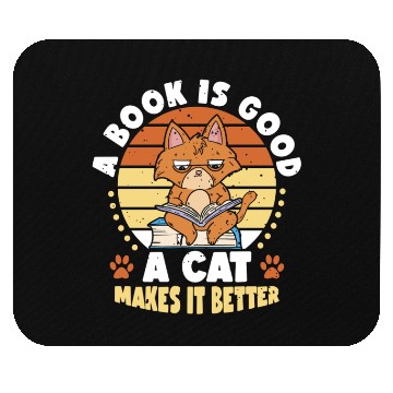 Discover Book Is Good Cat Makes It Better | Anime Lover | Mouse Pads