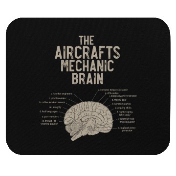 Discover Aircraft Mechanics Brain Mouse Pads