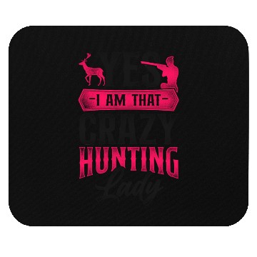 Discover Buck Deer Hunting Hunter Girl Mouse Pads
