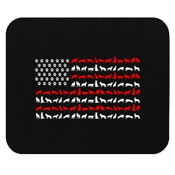 Discover German Shepherd US FLAG Mouse Pads