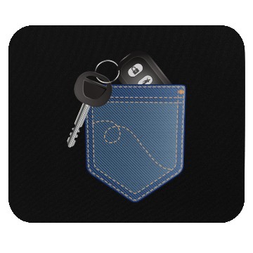 Discover Car key with remote control in your pocket Mouse Pads