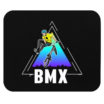 Discover Cool BMX Bike Boy Bicycle Freestyle Mouse Pads