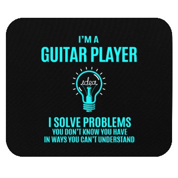 Discover Guitar Player Mouse Pads - I Solve Problems Gift Item