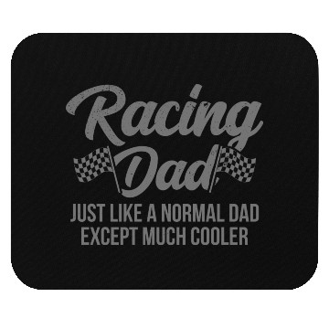 Discover Pit Crew Checkered Flag Car Racing Dad Mouse Pads