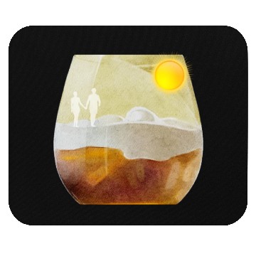 Discover Beach Coffee Mouse Pads