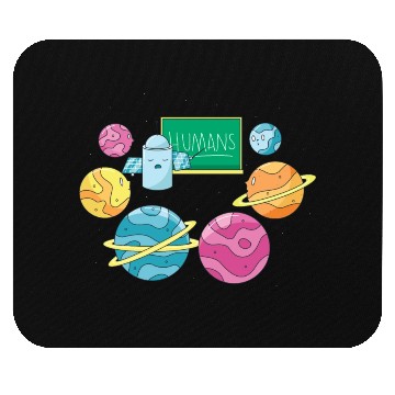 Discover Humans Planets Funny School Learning Humans Planet Mouse Pads