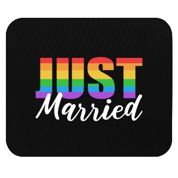 Discover Just Married LGBTQ LGBTQ Gift Mouse Pads