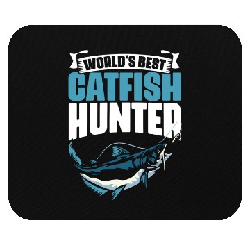 Discover Catfish Hunter Funny Fishing Humor For An Angling Mouse Pads