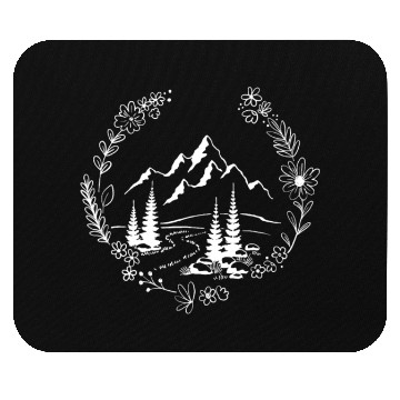 Discover Flower Mountain Landscape Wilderness Forest Mouse Pads