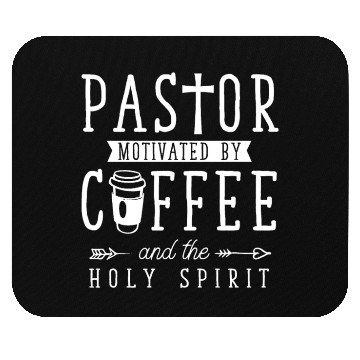 Discover Funny Pastor Coffee Lover Religious Dad Mouse Pads