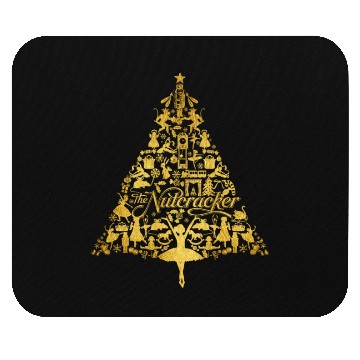 Discover The Nutcracker Golden Christmas Tree Funny Mouse Pads