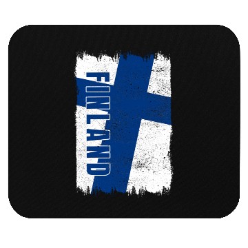 Discover Finland flag Mouse Pads