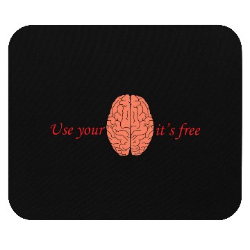 Discover Use your brain Mouse Pads