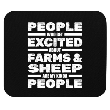 Discover Sheep Farming Lamb Farmer Mouse Pads